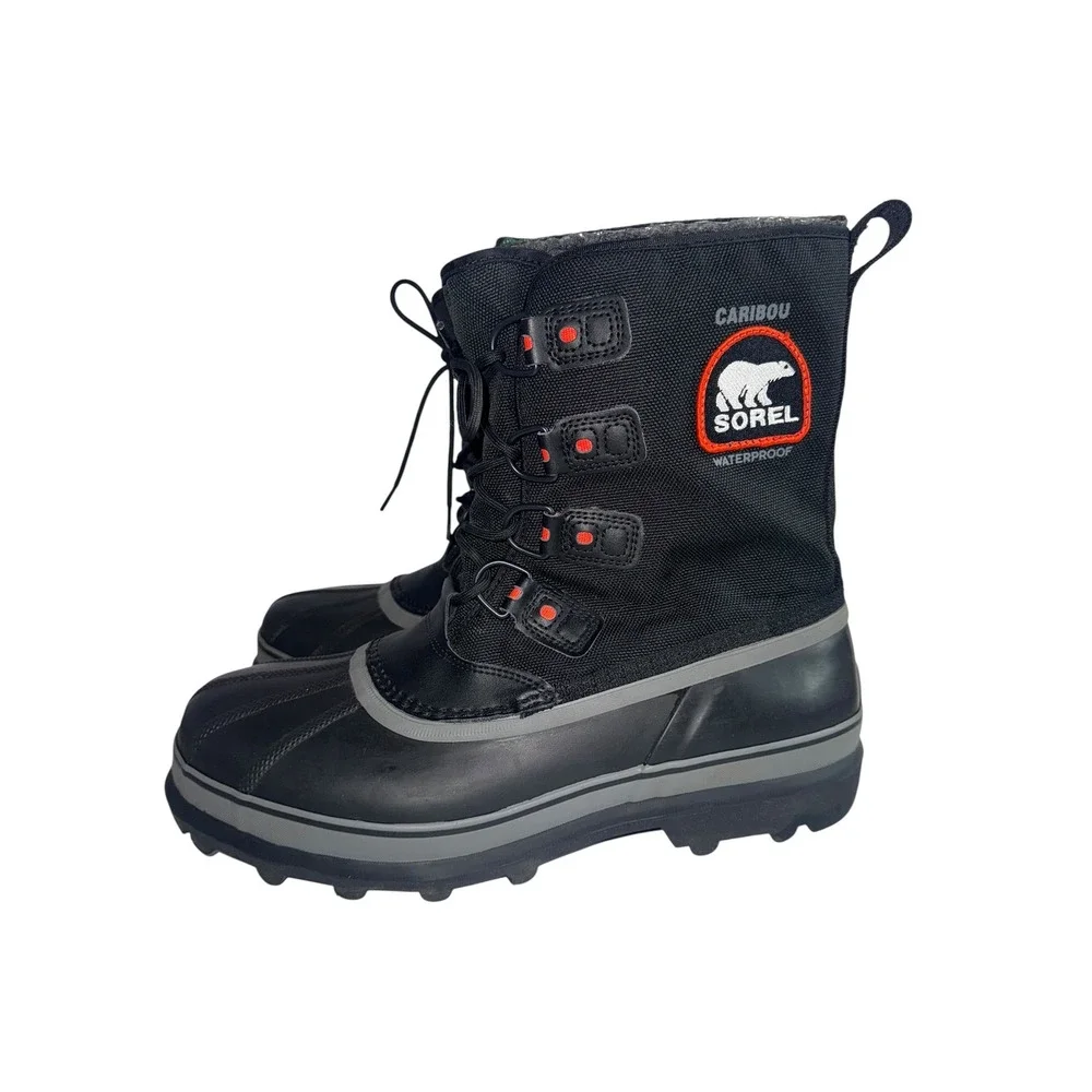 Sorel‎ Caribou XT Snow Boots Mens Size 12 Black Waterproof Winter Insulated EUC